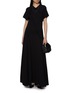 模特儿示范图 - 点击放大 - GIA STUDIOS - Windsor Asymmetric Hem Cotton Wool Dress