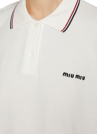 - MIU MIU - 宽松纯棉 POLO 衫