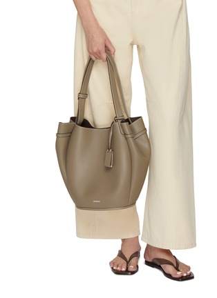 正面 -点击放大 - JOY GRYSON - Large Vase Leather Tote Bag