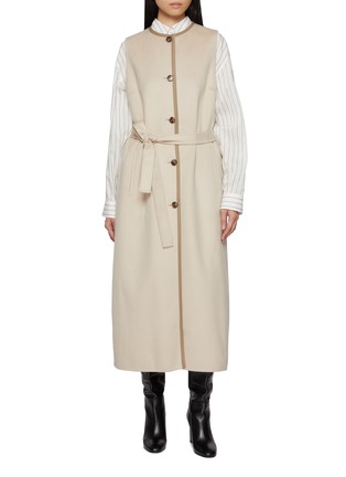首图 - 点击放大 - YVES SALOMON - Long Wool Cashmere Gilet