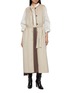 模特儿示范图 - 点击放大 - YVES SALOMON - Long Wool Cashmere Gilet