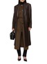 模特儿示范图 - 点击放大 - YVES SALOMON - Long Wool Cashmere Gilet
