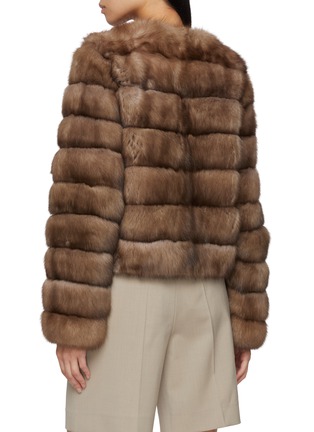 背面 - 点击放大 - YVES SALOMON - Sable Fur Jacket