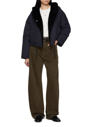 模特儿示范图 - 点击放大 - YVES SALOMON - Mink Fur Inner Technical Jacket