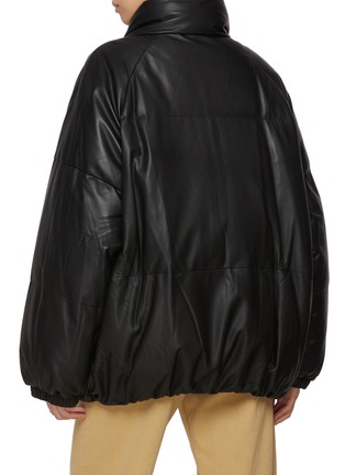 背面 - 点击放大 - YVES SALOMON - Leather Puffer Jacket