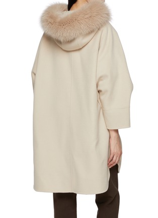 背面 - 点击放大 - YVES SALOMON - Fox Fur Trim Wool Cashmere Coat