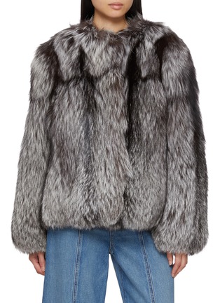 首图 - 点击放大 - YVES SALOMON - Melange Fox Fur Jacket