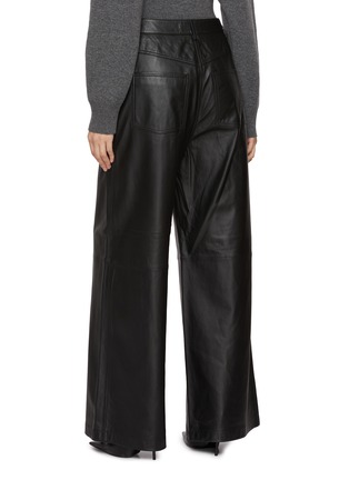 背面 - 点击放大 - YVES SALOMON - Wide Leg Leather Pants
