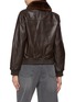 背面 - 点击放大 - YVES SALOMON - Detachable Mink Collar Leather Bomber Jacket
