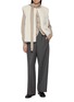 模特儿示范图 - 点击放大 - YVES SALOMON - Round Neck Mink Fur Gilet