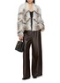 模特儿示范图 - 点击放大 - YVES SALOMON - Melange Fox Fur Jacket
