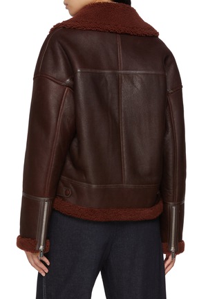 背面 - 点击放大 - YVES SALOMON - Shearling Biker Jacket