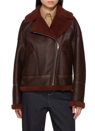 首图 - 点击放大 - YVES SALOMON - Shearling Biker Jacket
