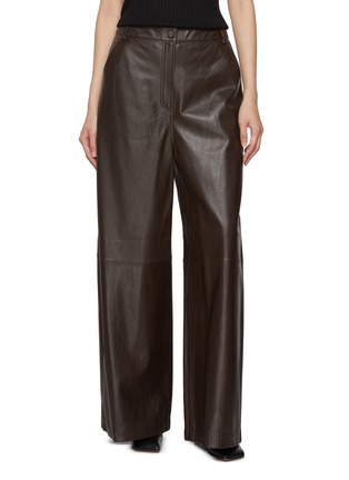 首图 - 点击放大 - YVES SALOMON - Wide Leg Leather Pants