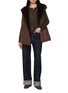 模特儿示范图 - 点击放大 - YVES SALOMON - Sleeveless Puffer Fur Gilet