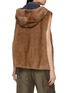 背面 - 点击放大 - YVES SALOMON - Mink Fur Trim Technical Zip Up Gilet