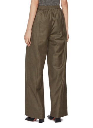 背面 - 点击放大 - YVES SALOMON - Wide Leg Wool Silk Pants