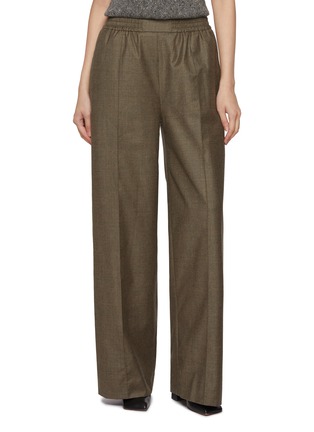 首图 - 点击放大 - YVES SALOMON - Wide Leg Wool Silk Pants