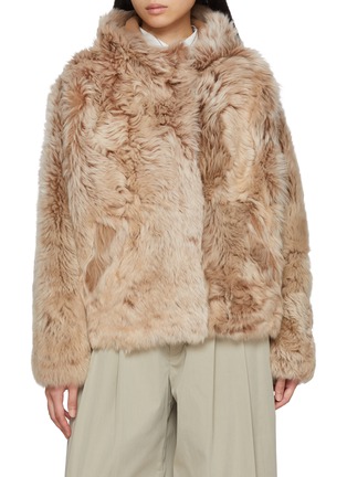 首图 - 点击放大 - YVES SALOMON - Curly Shearling Hooded Jacket
