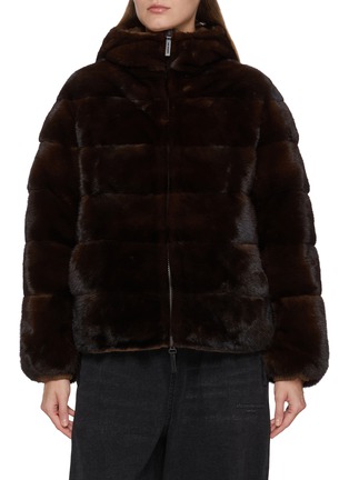 首图 - 点击放大 首图 - 点击放大 - YVES SALOMON - Revers Mink Puffer Jacket