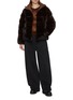 模特儿示范图 - 点击放大 - YVES SALOMON - Revers Mink Puffer Jacket