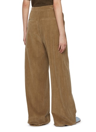 背面 - 点击放大 - YVES SALOMON - Wide Leg Cotton Corduroy Pants
