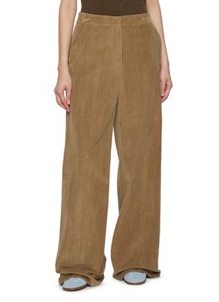 首图 - 点击放大 - YVES SALOMON - Wide Leg Cotton Corduroy Pants