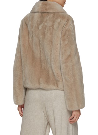 背面 - 点击放大 - YVES SALOMON - Short Pointed Collar Mink Jacket