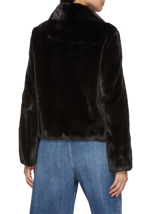 背面 - 点击放大 - YVES SALOMON - Collared Mink Fur Short Jacket