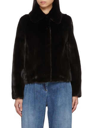 首图 - 点击放大 - YVES SALOMON - Collared Mink Fur Short Jacket