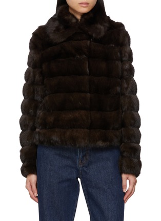 首图 - 点击放大 - YVES SALOMON - Collared Sable Fur Jacket