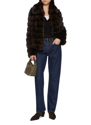 模特儿示范图 - 点击放大 - YVES SALOMON - Collared Sable Fur Jacket