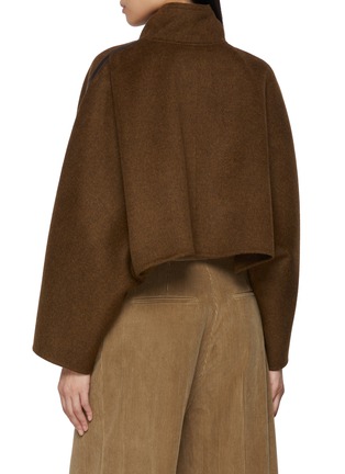 背面 - 点击放大 - YVES SALOMON - Cropped Cape Wool Cashmere Jacket