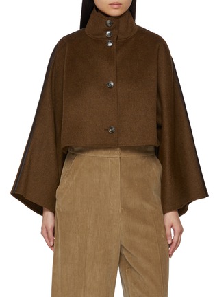 首图 - 点击放大 - YVES SALOMON - Cropped Cape Wool Cashmere Jacket