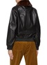背面 - 点击放大 - YVES SALOMON - Detachable Mink Collar Leather Bomber Jacket