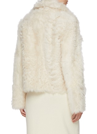 背面 - 点击放大 - YVES SALOMON - Curly Shearling Shawl Collar Jacket