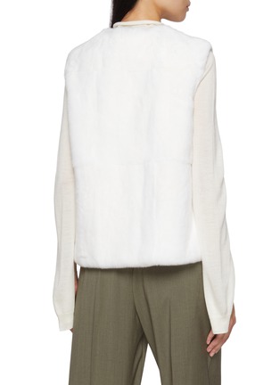 背面 - 点击放大 - YVES SALOMON - Sleeveless Rex Rabbit Fur Gilet