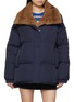 首图 - 点击放大 - YVES SALOMON - Mink Fur Collar Puffer Jacket