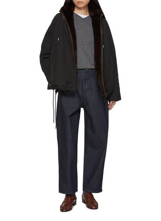 模特儿示范图 - 点击放大 - YVES SALOMON - Mink Fur Technical Jacket