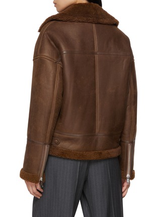 背面 - 点击放大 - YVES SALOMON - Shearling Biker Jacket