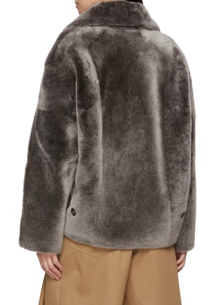 背面 - 点击放大 - YVES SALOMON - Shearling Pea Jacket