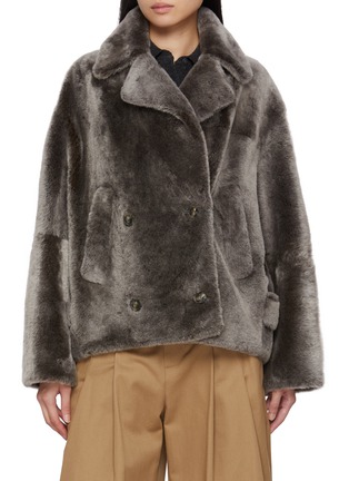 首图 - 点击放大 - YVES SALOMON - Shearling Pea Jacket