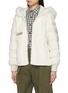 细节 - 点击放大 - YVES SALOMON - Rabbit Fur Trim Hooded Parka Jacket