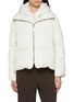 首图 - 点击放大 - YVES SALOMON - Mink Trim Hood Technical Zip Up Jacket