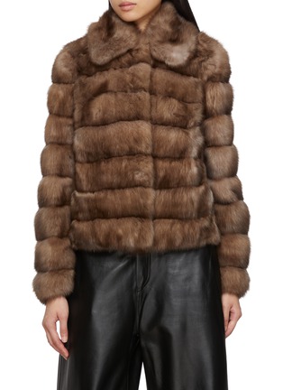首图 - 点击放大 - YVES SALOMON - Collared Sable Fur Jacket