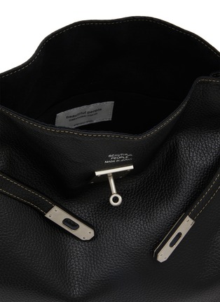 细节 - 点击放大 - BEAUTIFUL PEOPLE BAGS - Extra Large Shrink Leather Market Bag