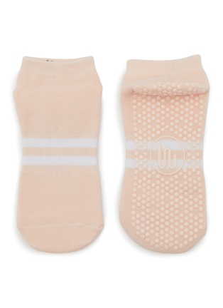 细节 –点击放大 - MOVEACTIVE - Classic Low Rise Grip Socks Set of 3 — Soft Pink