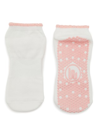 细节 –点击放大 - MOVEACTIVE - Classic Low Rise Grip Socks Set of 3 — Soft Pink