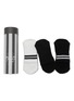 首图 –点击放大 - MOVEACTIVE - Crew Non-Slip Grip Socks Set of 3 — Black