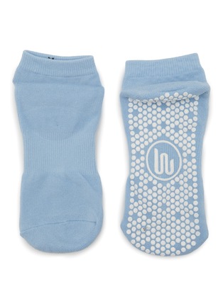 细节 –点击放大 - MOVEACTIVE - Classic Low Rise Grip Socks Set of 3 — Powder Blue